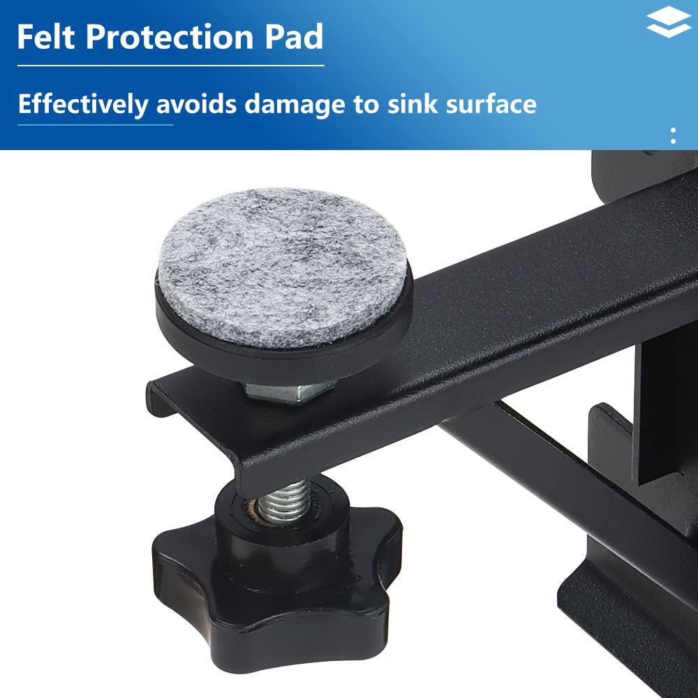 Numhew Sink Repair Kit: Adjustable Undermount Sink Brackets (4-Pack)