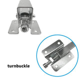 Numhew 12.5 in. H x 4 in. W x 2 in. D Silver Steel Undermount Sink Brackets, Sink Repair Kit System (6-Pack)