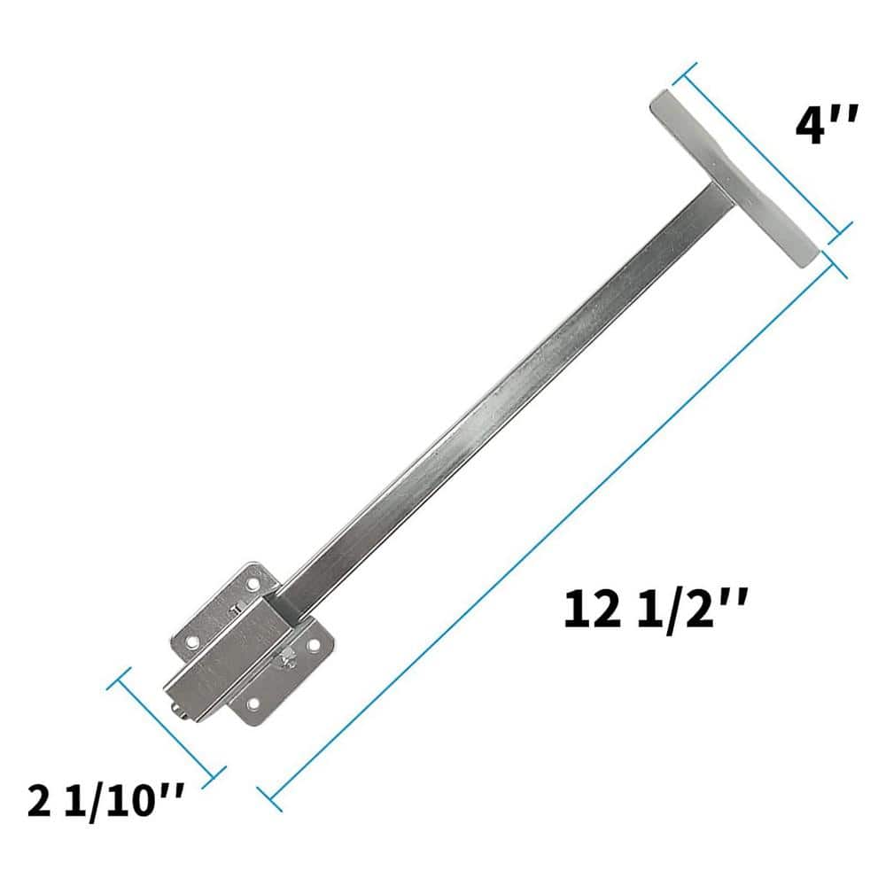 Numhew 12.5 in. H x 4 in. W x 2 in. D Silver Steel Undermount Sink Brackets, Sink Repair Kit System (6-Pack)