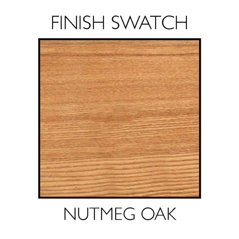 Design House Richland 36 in. x 30 in. x 5 in. Surface-Mount 5-Light Tri-View Bathroom Medicine Cabinet in Nutmeg Oak