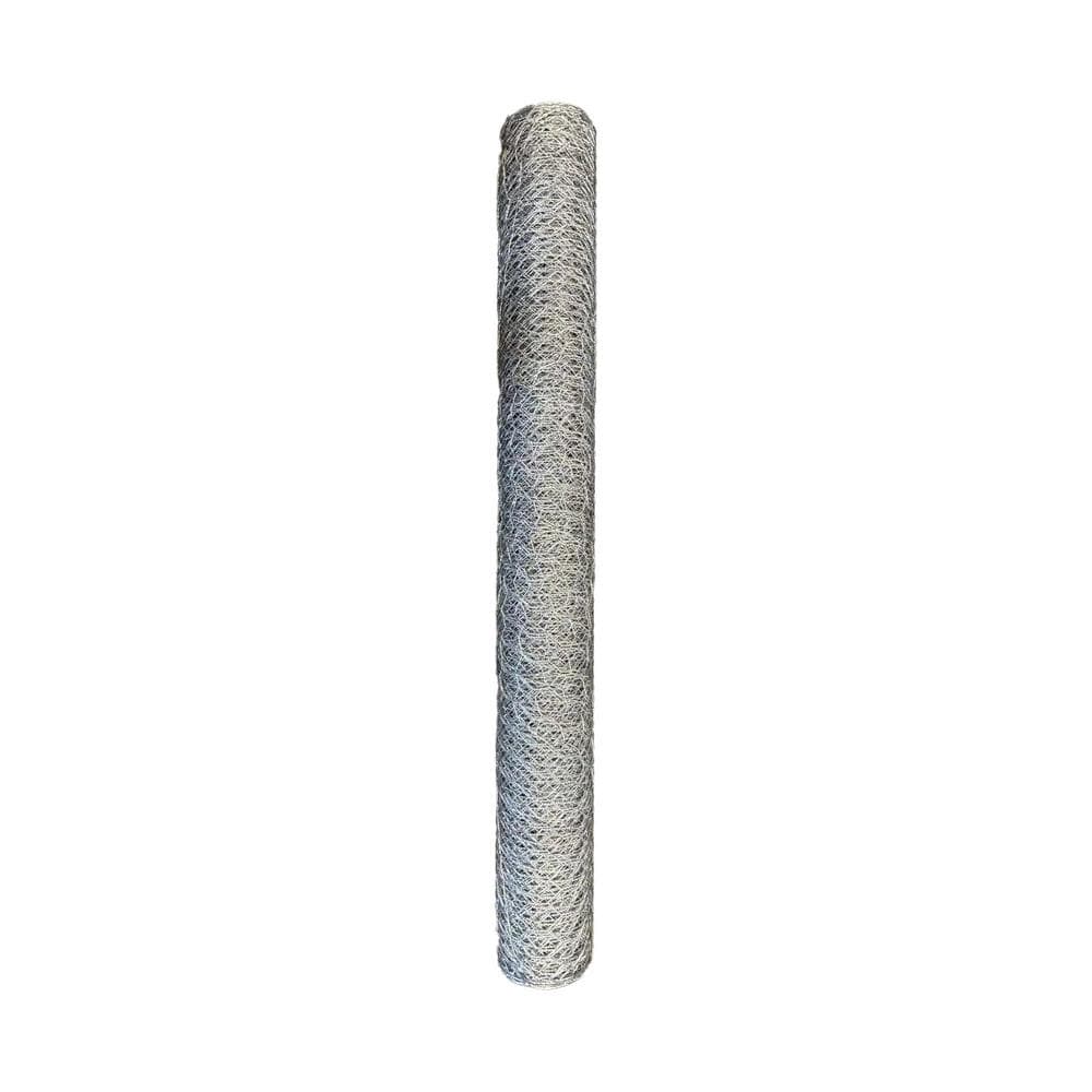 NUVO IRON Poultry Netting 3 ft. x 50 ft., 1 in. Hexagonal Mesh, 20-Gauge Hot Dipped Galvanized Steel