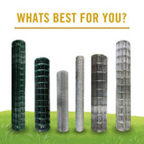NUVO IRON Poultry Netting 3 ft. x 50 ft., 1 in. Hexagonal Mesh, 20-Gauge Hot Dipped Galvanized Steel