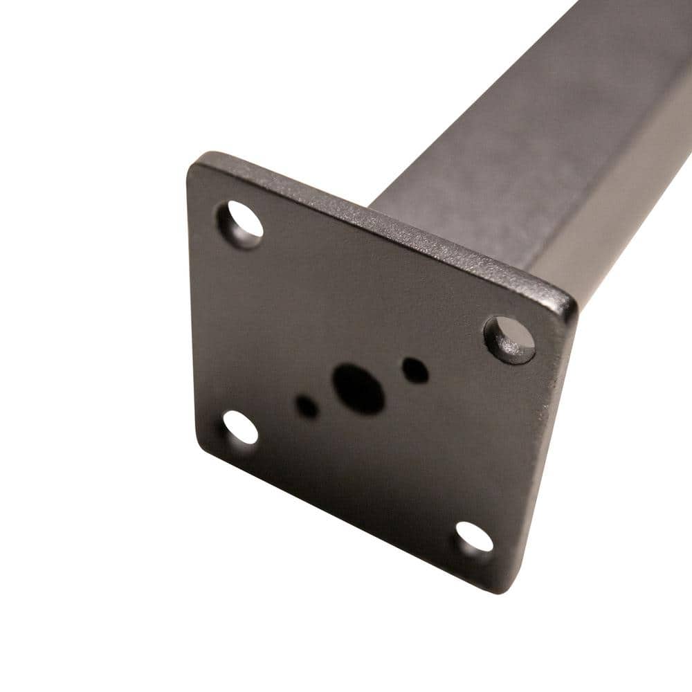 NUVO IRON 34.75 in. H x 48 in. W Black Aluminum Stair Railing Kit