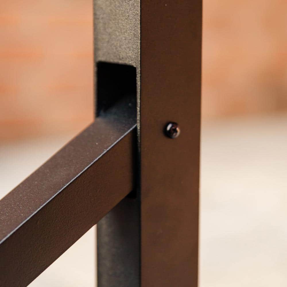 NUVO IRON 34.75 in. H x 48 in. W Black Aluminum Stair Railing Kit