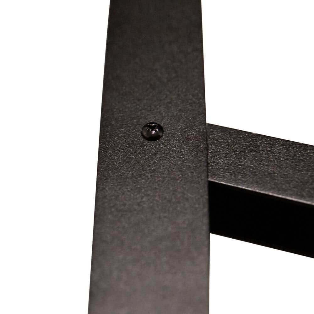 NUVO IRON 34.75 in. H x 48 in. W Black Aluminum Stair Railing Kit