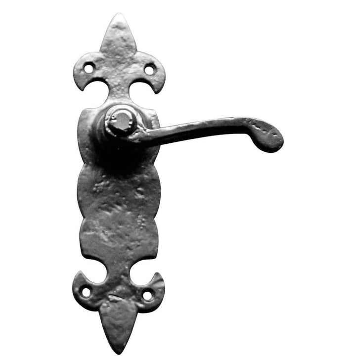 NUVO IRON Antique Colonial 7 in. Black Galvanized Steel Gate, Door, or Cabinet Handle