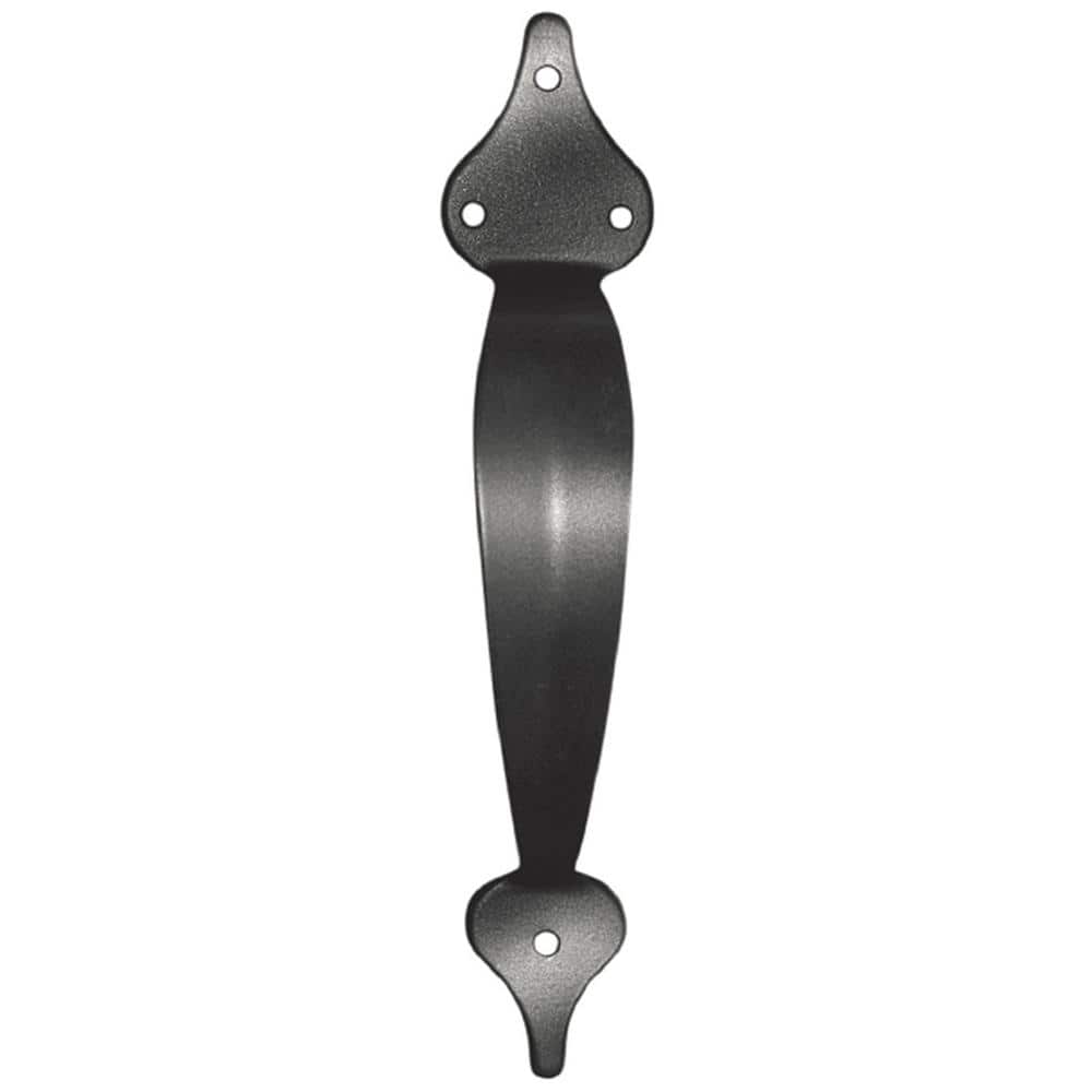 NUVO IRON Black Galvanized Steel Gate Pull Handle (24-Pack)