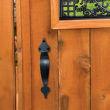 NUVO IRON Black Galvanized Steel Gate Pull Handle (24-Pack)