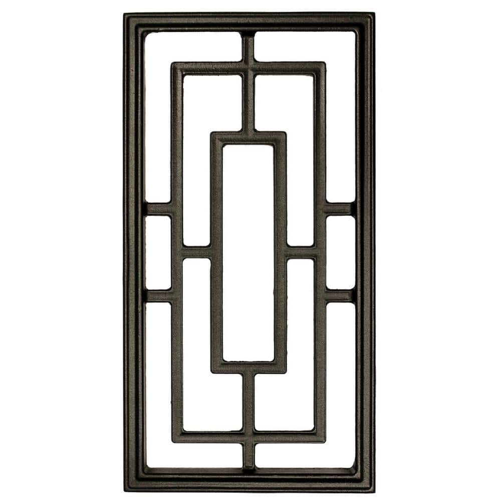 NUVO IRON EZ Install 6-Standard Fence Board Arched Pro Gate Frame with One 9 in. x 17 in. Rectangle Gate Insert