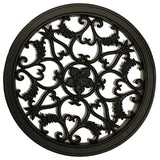 NUVO IRON EZ Install 8-Standard Fence Board Arched Pro Gate Frame with One 15 in. Dia Round Gate Insert