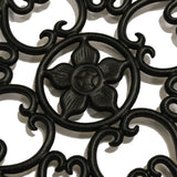 NUVO IRON EZ Install 8-Standard Fence Board Arched Pro Gate Frame with One 15 in. Dia Round Gate Insert