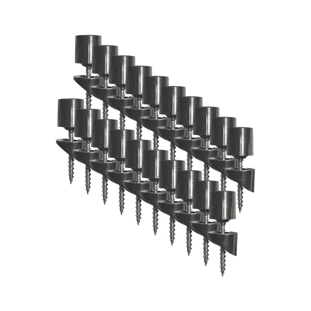 NUVO IRON Surface Mount Stair Railing Adapters for 3/4 in. Round Balusters (20-Pack)