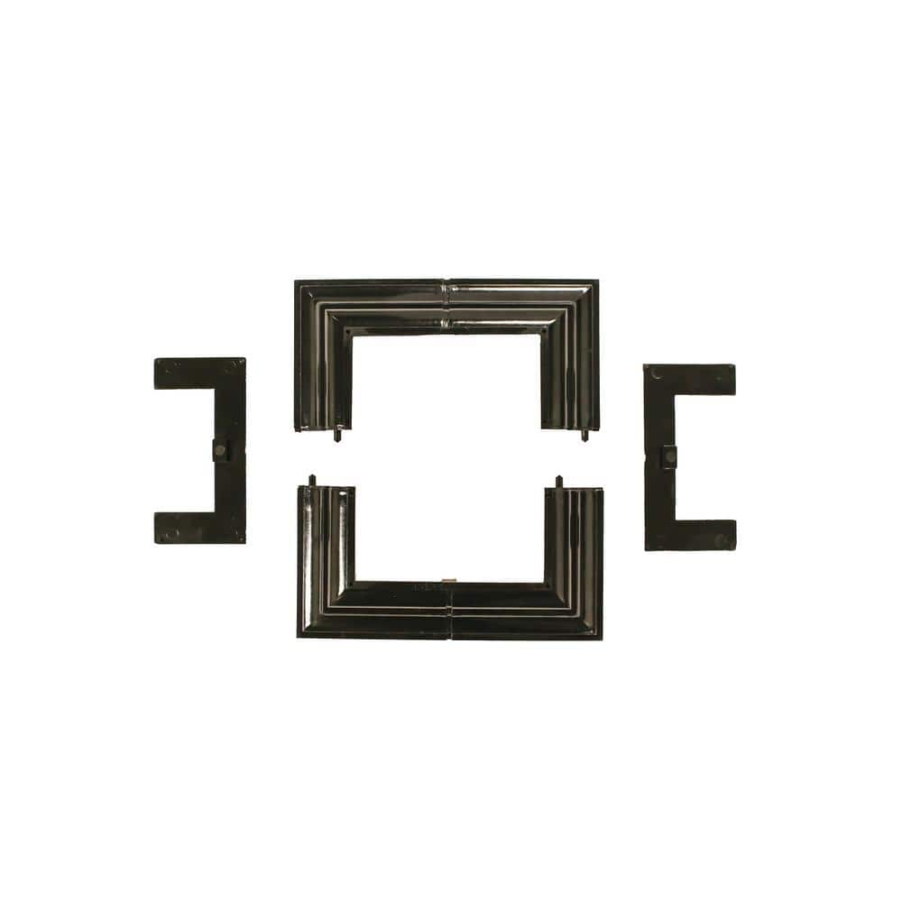 NUVO IRON Adjustable Decorative Post Plate Cover from 2 in. To 3-1/2 in.