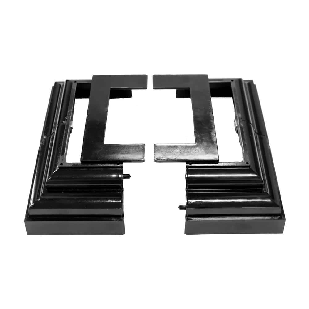 NUVO IRON Adjustable Decorative Post Plate Cover from 2 in. To 3-1/2 in.