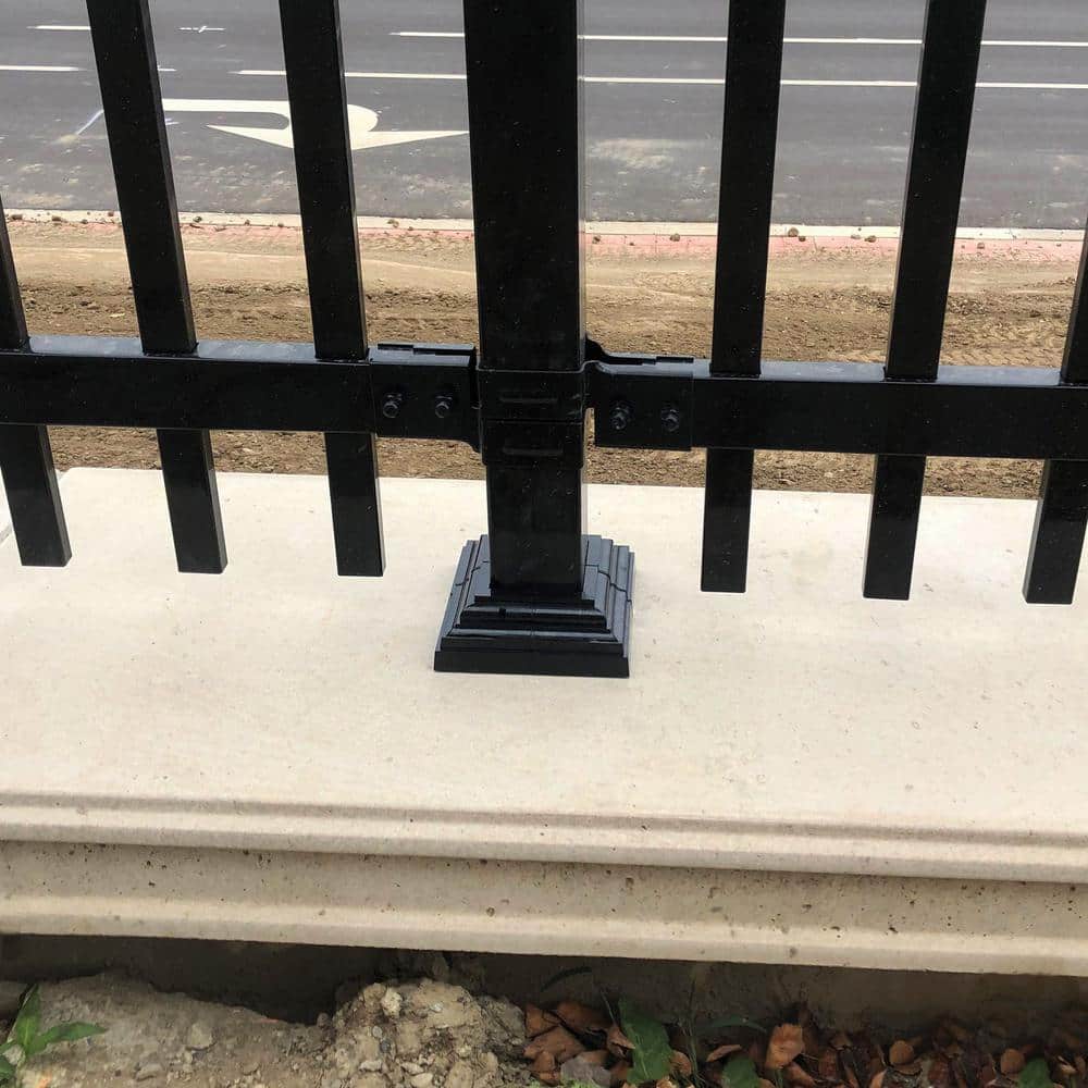 NUVO IRON Adjustable Decorative Post Plate Cover from 2 in. To 3-1/2 in.
