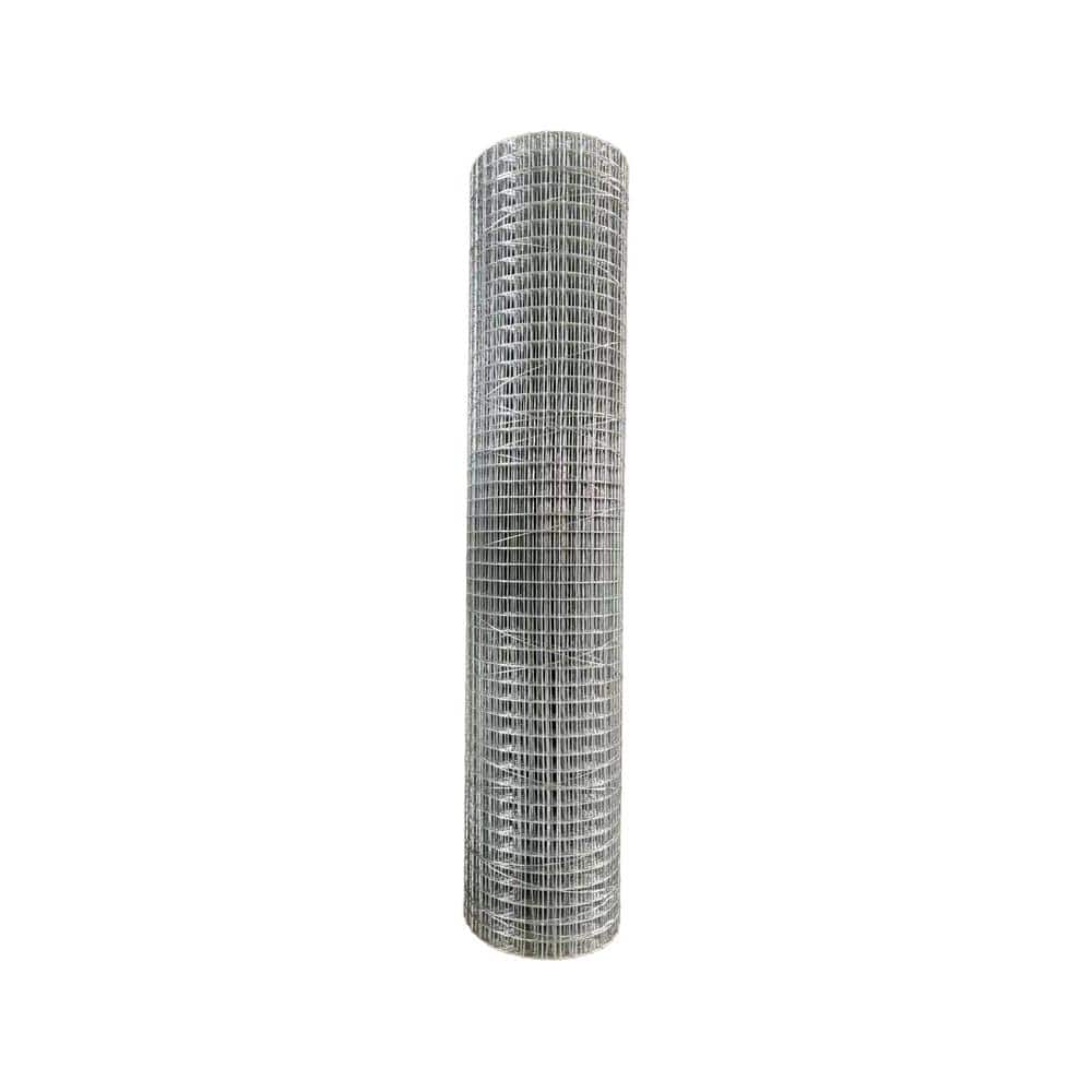 NUVO IRON Welded Wire Fence Mesh 2 ft. x 25 ft., Square Mesh, Hot Dipped Galvanized