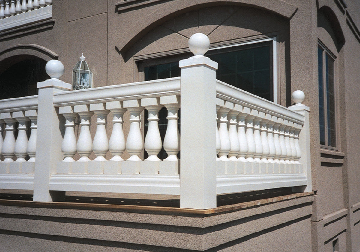Fypon Beaumont Baluster — 21-7/8 in. H x 6-3/16 in. W Polyurethane for 12 in. Balustrade System