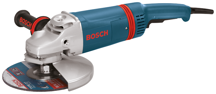 Bosch 9-In. Trigger Switch Corded Angle Grinder, 15A, 6,000 RPM (1893-6)