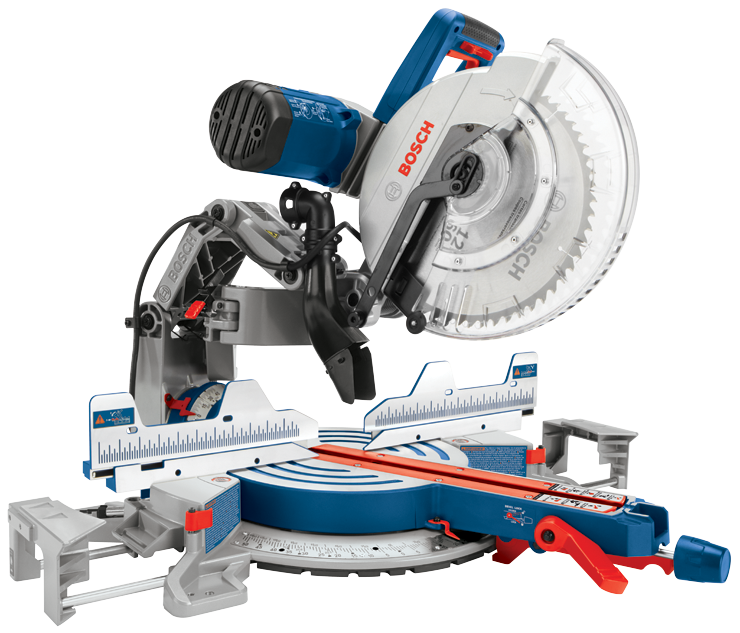 Bosch 15 Amp 12 in. Corded Dual-Bevel Glide Miter Saw (GCM12SD) with 60-Tooth Blade and Bonus 32-1/2 in. Portable Stand