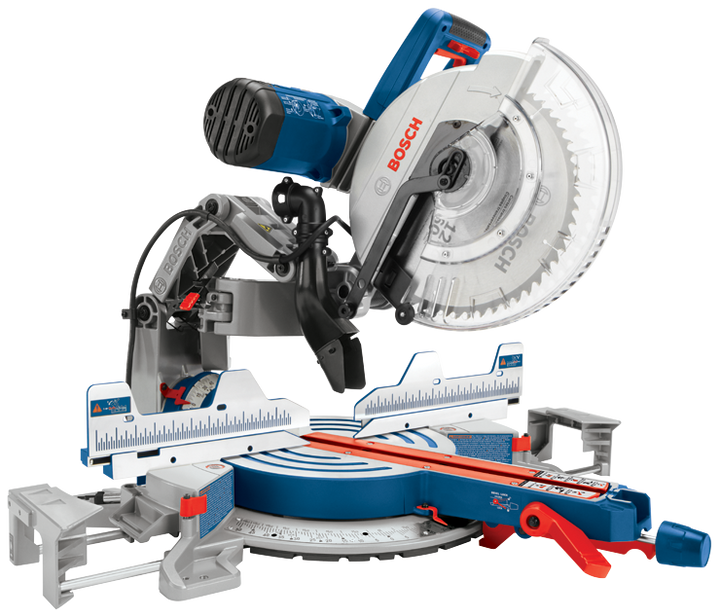 Bosch 15 Amp 12 in. Corded Dual-Bevel Glide Miter Saw (GCM12SD) with 60-Tooth Blade and Bonus 32-1/2 in. Portable Stand