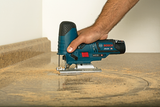 Bosch 12V Max Variable-Speed Barrel-Grip Jigsaw, Keyless T‑Shank, Bare Tool (JS120N)