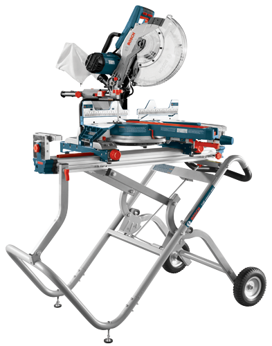 Bosch T4B Gravity-Rise Portable Folding Miter Saw Stand with Wheels
