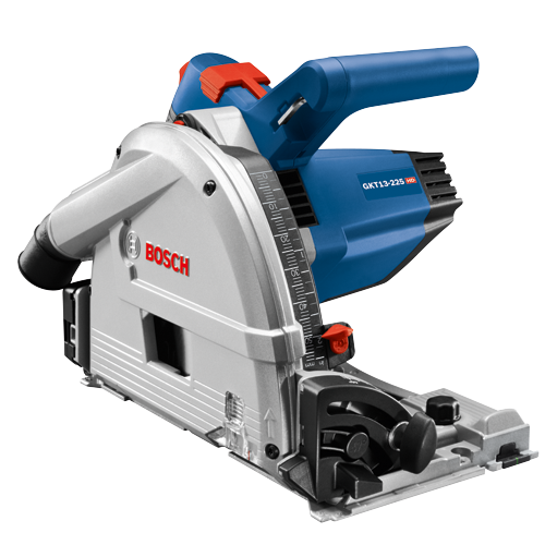 Bosch 6-1/2 in. 13 Amp Corded Track Saw with Plunge Action + Free 63 in. Aluminum Tracks and Carrying Bag
