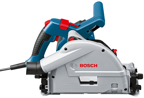 Bosch 6-1/2 in. 13 Amp Corded Track Saw with Plunge Action + Free 63 in. Aluminum Tracks and Carrying Bag