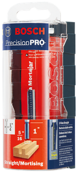 Bosch 7/16-in Carbide-Tipped Double-Flute Straight Router Bit