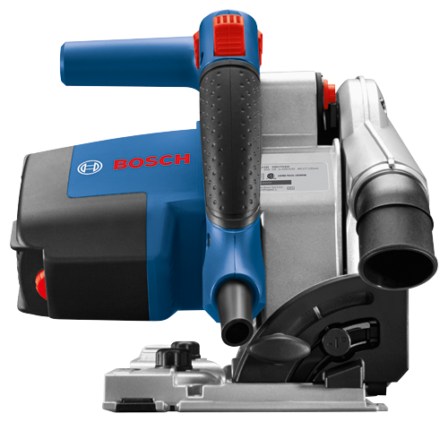 Bosch 6-1/2 in. 13 Amp Corded Track Saw with Plunge Action + Free 63 in. Aluminum Tracks and Carrying Bag