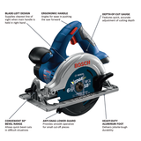 Bosch CCS180B 18V 6-1/2 in. Blade-Left Cordless Circular Saw, Bare Tool