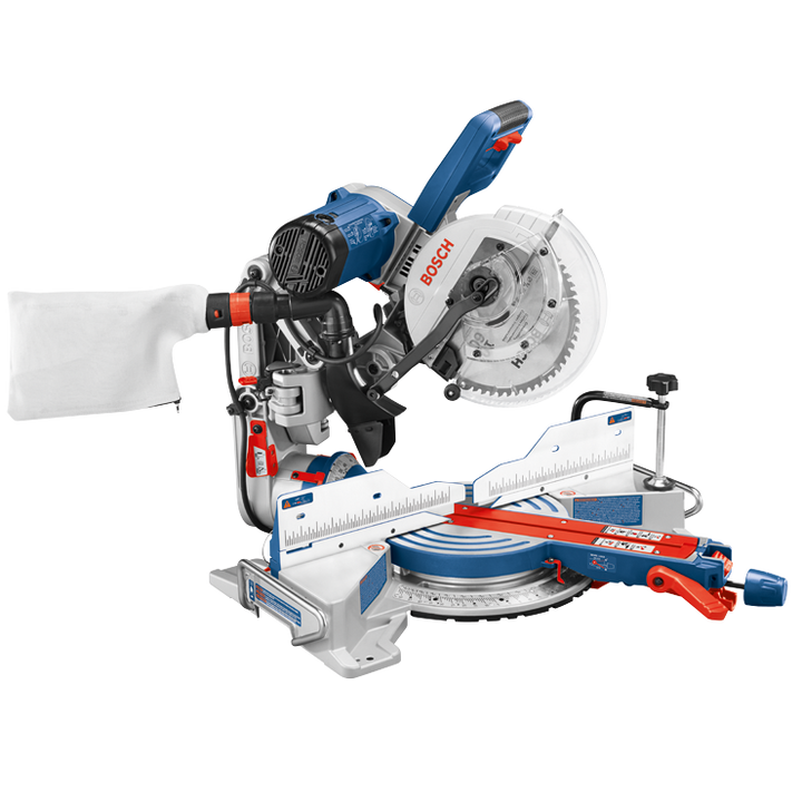 Bosch 15 Amp Corded 10 in. Dual-Bevel Sliding Glide Miter Saw with 60-Tooth Blade + 32-1/2 in. Folding Leg Stand