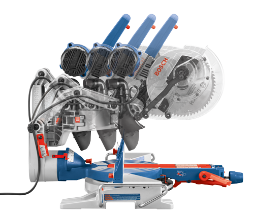 Bosch CM10GD 15 Amp Corded 10 in. Dual‑Bevel Sliding Glide Miter Saw with 60‑Tooth Carbide Blade and Bonus Folding‑Leg Stand