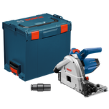 Bosch 6-1/2 in. 13 Amp Corded Track Saw with Plunge Action + Free 63 in. Aluminum Tracks and Carrying Bag