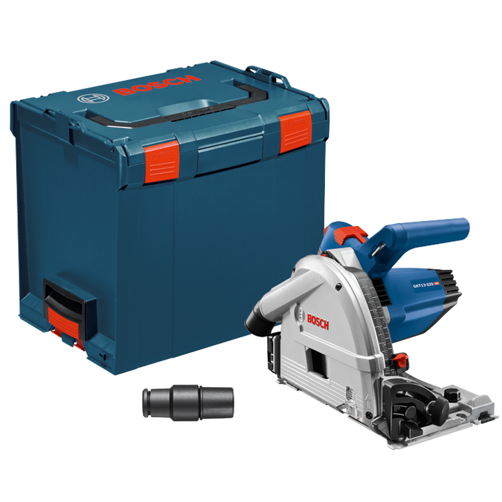 Bosch 6-1/2 in. 13 Amp Corded Track Saw with Plunge Action + Free 63 in. Aluminum Tracks and Carrying Bag