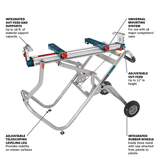 Bosch T4B Gravity-Rise Portable Folding Miter Saw Stand with Wheels
