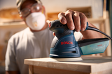Bosch ROS20VSC 5 In. Random Orbit Palm Sander Kit with Microfilter Dust Canister