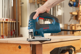 Bosch 7 Amp Corded Variable Speed Top-Handle Jig Saw Kit with Case + Bonus T‑Shank Jig Saw Blades (15-Pack)