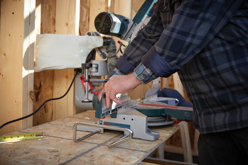 Bosch 15 Amp Corded 10 in. Dual-Bevel Sliding Glide Miter Saw with 60-Tooth Blade + 32-1/2 in. Folding Leg Stand