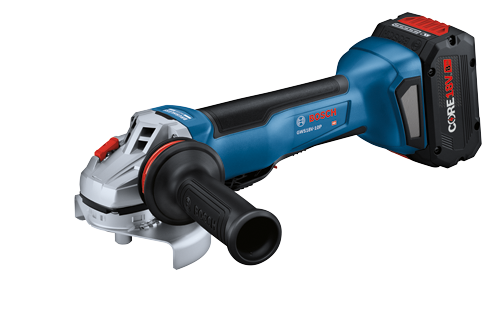 Bosch 4.5–5 in. CORE18V Paddle Switch Brushless Cordless Angle Grinder Kit (Charger Included, 1x 8Ah Battery)