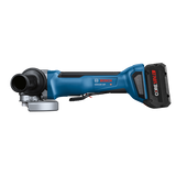 Bosch 4.5–5 in. CORE18V Paddle Switch Brushless Cordless Angle Grinder Kit (Charger Included, 1x 8Ah Battery)