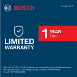Bosch 9-In. Trigger Switch Corded Angle Grinder, 15A, 6,000 RPM (1893-6)