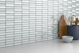 Emser Illumina Flare Stone & Glass Border Mosaic Tile, 11-Pack (12-in x 12-in Sheets)