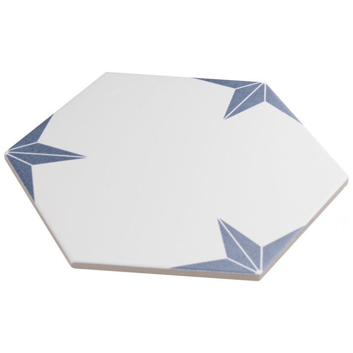 Stella Hex Azul 8-5/8 in. x 9-7/8 in. Porcelain Floor and Wall Tile (11.5 sq. ft./Case)