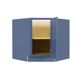 LIFEART CABINETRY Lancaster Blue Plywood Shaker Stock Assembled Base Corner Kitchen Cabinet (36 in. W x 34.5 in. H x 24 in. D)