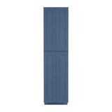 LIFEART CABINETRY Lancaster Blue Plywood Shaker Stock Assembled Tall Pantry Kitchen Cabinet 24 in. W x 96 in. D H x 27 in. D