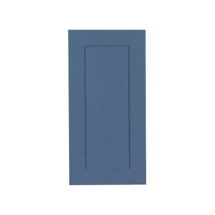 LIFEART CABINETRY Lancaster Blue Plywood Shaker Stock Assembled Wall Kitchen Cabinet 18 in. W x 30 in. H x 12 in. D