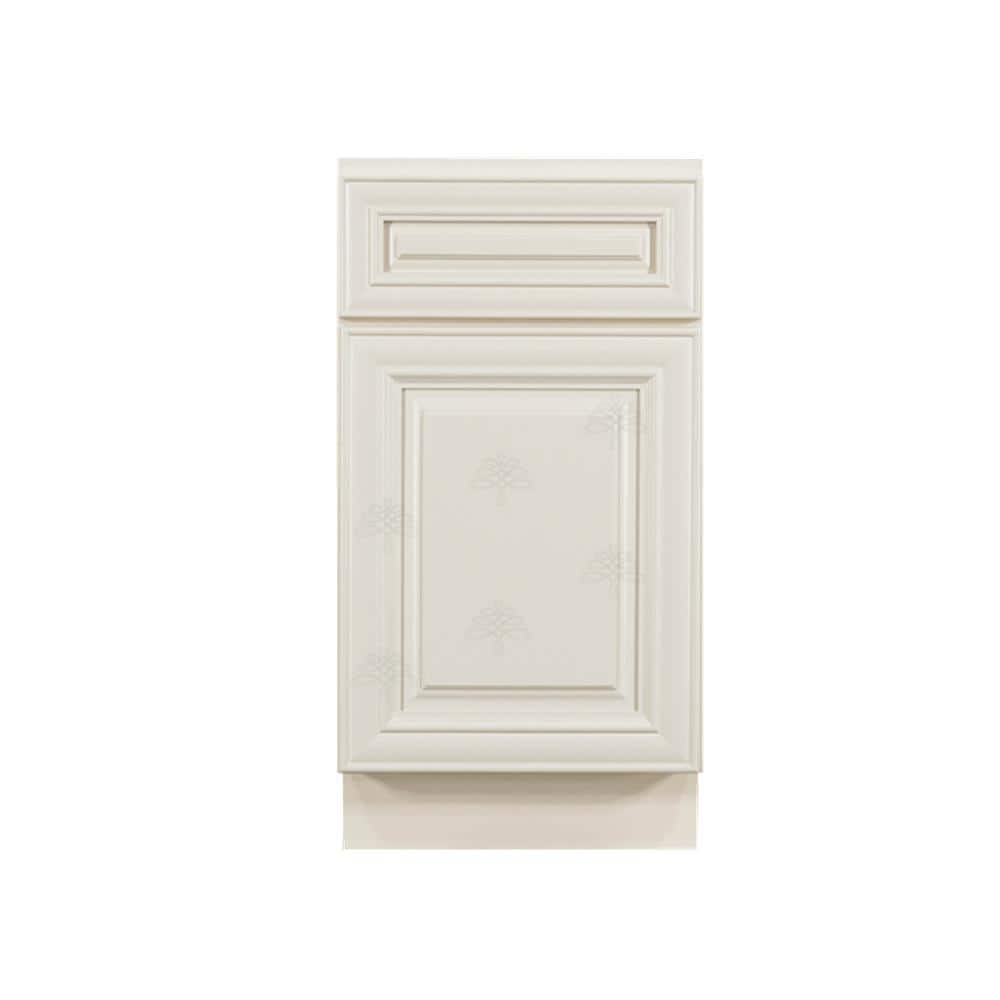 LIFEART CABINETRY Princeton Assembled 18 in. x 34.5 in. x 24 in. Base Wasket Cabinet in Off-White