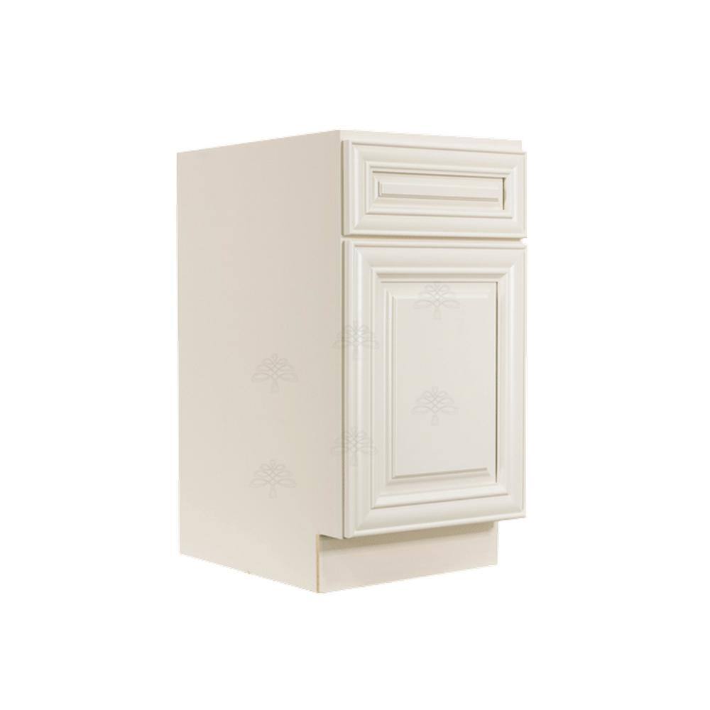 LIFEART CABINETRY Princeton Assembled 18 in. x 34.5 in. x 24 in. Base Wasket Cabinet in Off-White