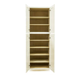 LIFEART CABINETRY Princeton Assembled 30 in. x 90 in. x 27 in. Tall Pantry with 4-Doors in Off-White
